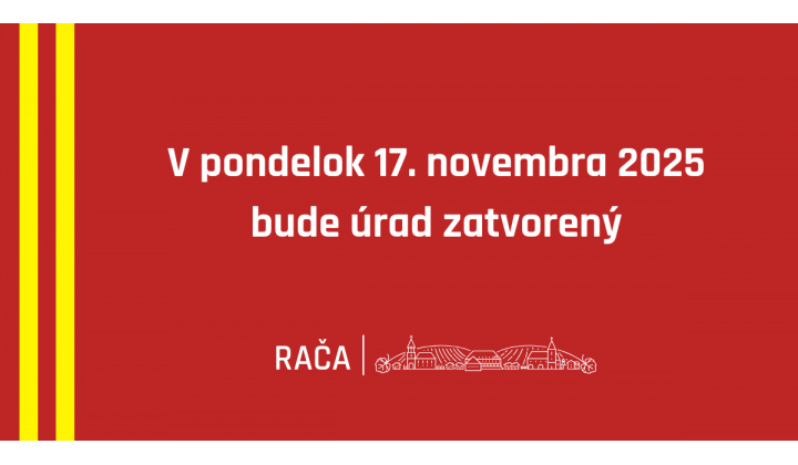 Fotka pre článok Miestny úrad bude 17. novembra zatvorený
