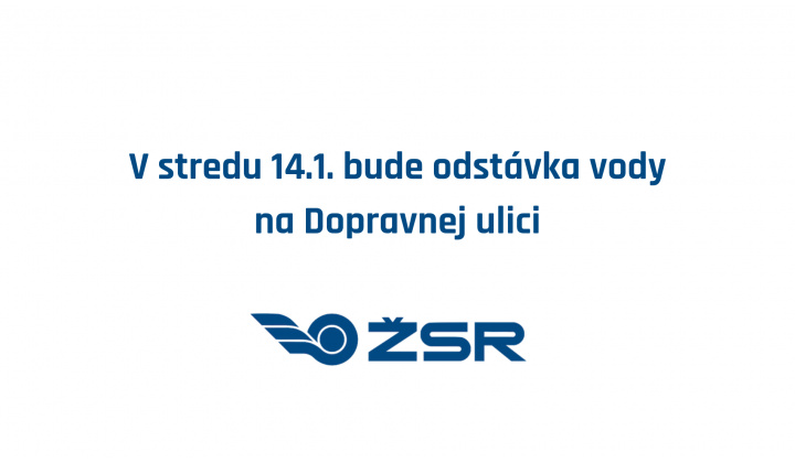 Fotka pre článok V stredu bude odstávka vody na Dopravnej