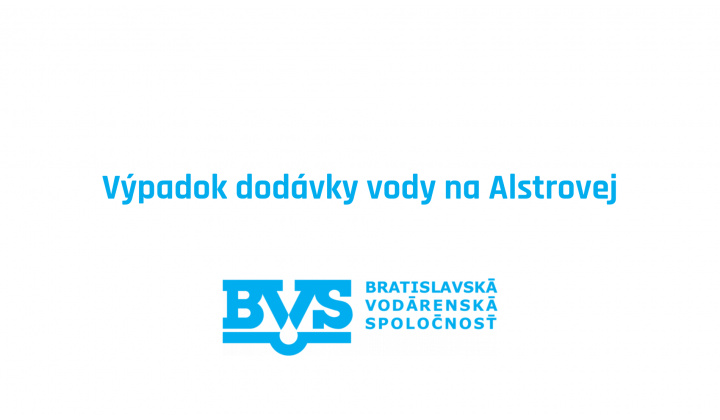 Fotka pre článok Výpadok dodávky vody na Alstrovej ulici