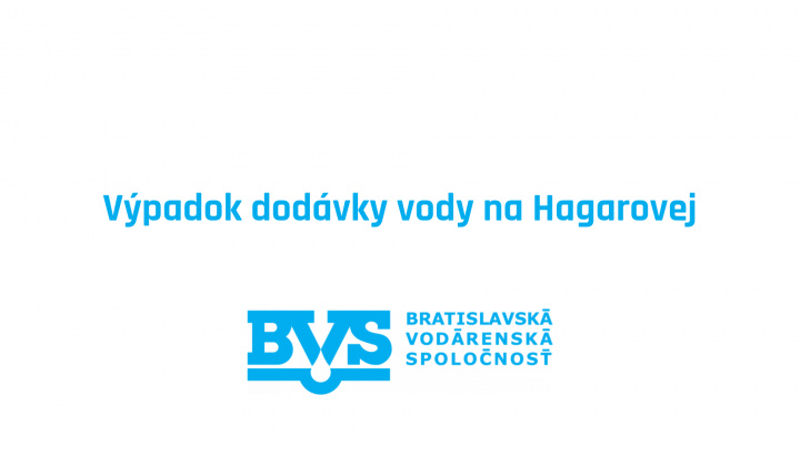 Fotka pre článok Výpadok dodávky vody na Hagarovej a okolí